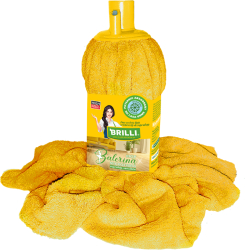 Rezerva mop Brilli Balerina microfibra suprafete sensibile galben 