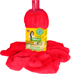 Rezerva mop Brilli Balerina microfibra suprafete sensibile rosu 