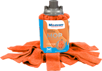 Rezerva mop Misavan microfibra marime M portocaliu 
