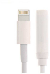 Adaptor iPhone 7 Lightning la Jack mama 3.5 mm 0.1m 