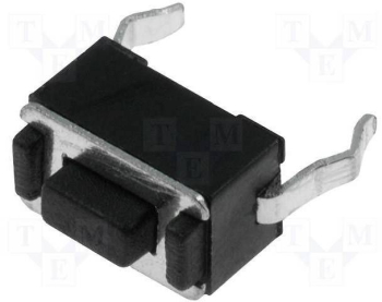 Buton microcontact 2 pini OFF-ON fara retinere 3.5x6mm buton 1.5mm 