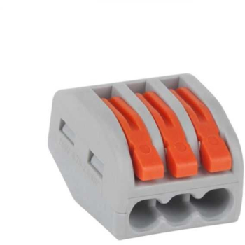 Conector universal 3x 0.75-2.5 mm portocaliu 20A 250V 