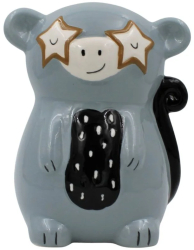 Pusculita din ceramica model lemur fasnet 