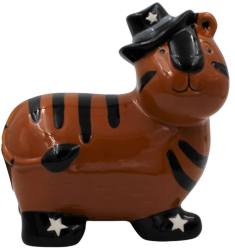 Pusculita din ceramica model tigru elegant 
