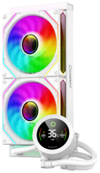 Cooler Procesor Gamemax Iceburg 240 Digital ALB Compatibil Intel / AMD racire lichid iluminare ARGB display pompa 