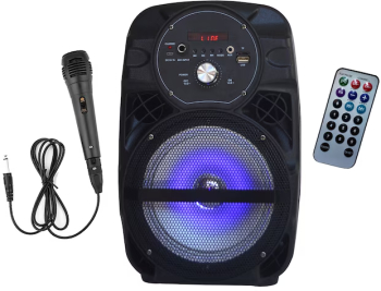 Boxa Activa Cu Statie Tip Troller Premium Sound Cu Bluetooth Radio Fm Usb Card Telecomanda 