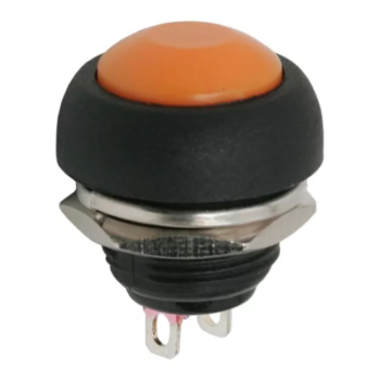 Buton 1 circuit 1A 250V OFF- ON portocaliu fara retinere 