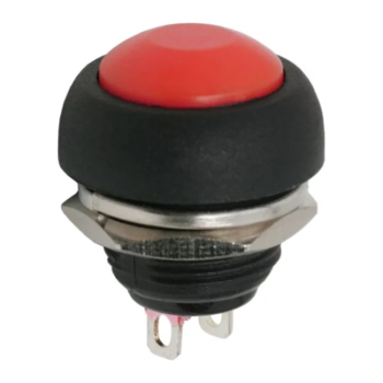 Buton 1 circuit 1A 250V OFF- ON rosu fara retinere 09044PI 
