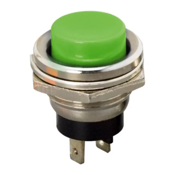 Buton 1 circuit 2A 250V OFF- ON fara retinere verde 09065ZO 