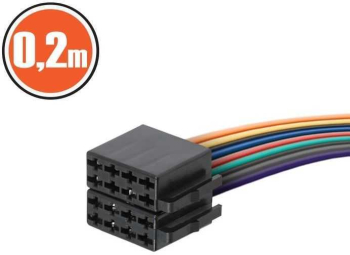 Cablu auto mufa ISO tata 0.2m 