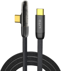 Cablu de Date cu Mufe Type-C 1m X4 Nailon Lito LD11 X4 Nailon Black 