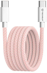 Cablu de date Type-C pentru Apple Android PD60W Super Fast Charging 1m X10 Techsuit PCB114D X10 Pink 