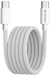Cablu de date Type-C pentru Apple Android PD60W Super Fast Charging 1m X12 Techsuit PCB114D X12 White 