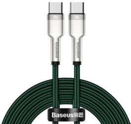Cablu Type-C 100W 2m A60 Baseus Cafule Series Metal CATJK D06 A60 Green 