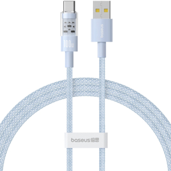 Cablu USB la Type-C Super Fast Charging 100W 2m A69 Nailon Baseus Gem P10373002311 01 A69 Nailon Galaxy Blue 
