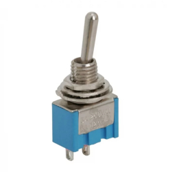 Comutator cu brat 1 circuit 3A 250V OFF-ON 09016 cu retinere 