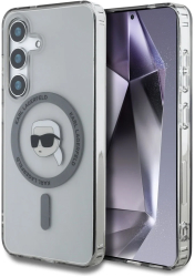 Husa pentru Samsung Galaxy S25 - Karl Lagerfeld IML MagSafe KLHMS25SHLSKIK - Karls Head