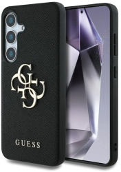 Husa pentru Samsung Galaxy S25 Plus - Guess Hardcase 4G Grained Big and Classic Logo GUHCS25MPGT4MBK - Black 