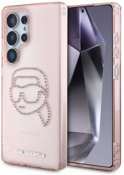 Husa pentru Samsung Galaxy S25 Ultra - Karl Lagerfeld IML Luxury KLHCS25LHKHDCELP - Pink Karl Head 