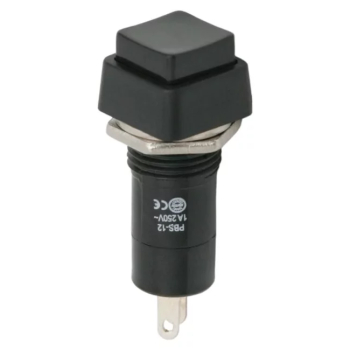 Intrerupator 1 circuit 1A 250V OFF-ON negru 09024FK cu retinere 