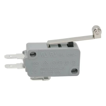 Microinterupator 1 circuit 16A 250V ON-ON cu lamela 30mm si rola 28x16x10mm 09009 