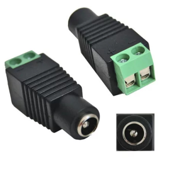 Mufa alimentare DC 2.1x5.5mm mama cu prindere rapida cu surub regleta 