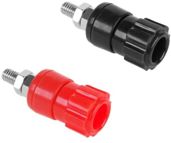 Mufa banana 4mm mama panou 16mm 1buc rosu sau negru 