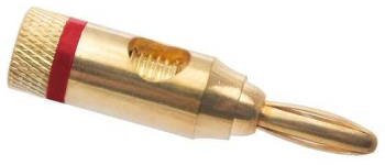 Mufa banana aurita tata pentru cablu max 4mm inel rosu 