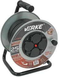 Prelungitor rola Verke 25m 4prize 3x1.5mm V70013 