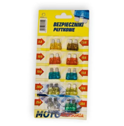 Sigurante auto 5A 7.5A 10A 15A 20A 25A 30A 10buc 19x13mm 