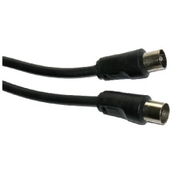 Cablu RF video negru 3m coaxial TV tata-mama 