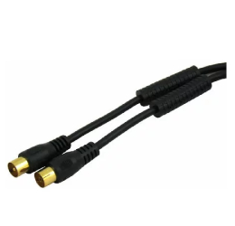 Cablu RF video negru mufa aurii cu tata aurita 3m 