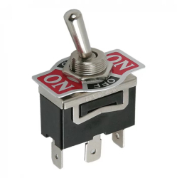 Comutator cu brat 1 circuit 10A 250V ON-OFF-ON cu retinere 