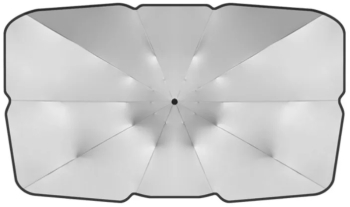 Parasolar auto tip umbrela protejeaza impotriva radiatiilor solare universal 130x75 cm Gonga® Negru 
