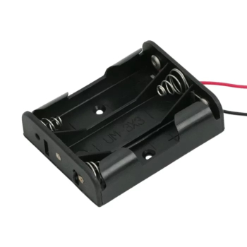 Suport baterii 3x AA cu fire 12cm 