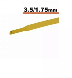 Tub termocontractibil galben 2.5 mm/ 1.25 mm 50cm 