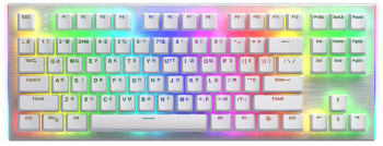Tastatura Hator Gravity X TKL iluminare RGB Wired USB Alb 