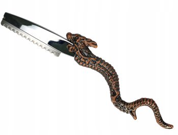 Briceag profesional de barbierit in stil de dragon maro 