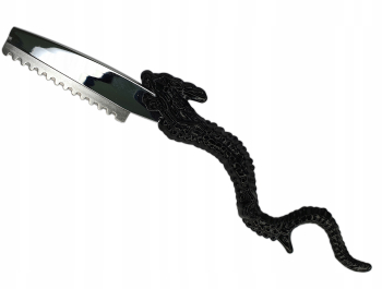 Briceag profesional de barbierit in stil dragon negrurazor barberski 