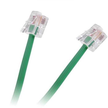 Cablu extensie telefonic verde 2m RJ11 