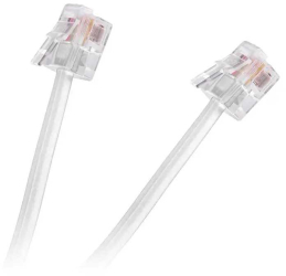 Cablu telefon extensie 3m RJ11 alb 