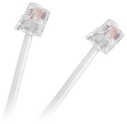 Cablu telefon extensie alb 10m RJ11 