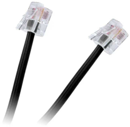 Cablu telefon extensie negru 3m RJ11 