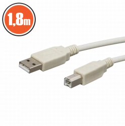 Cablu USB 2.0 tata A la tata B 1.8m 