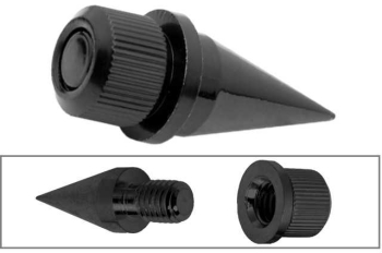 Contacte ascutite pentru incinte acustice metal negru 