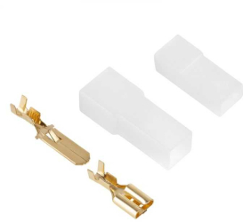 Cupla 1 contact cu protectie papuc auto 1x tata+mama 6.3mm 
