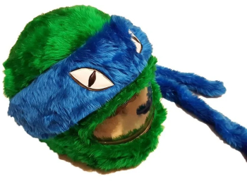 Husa amuzanta casca moto Funny Rider marime universala Gonga® Albastru/Verde 