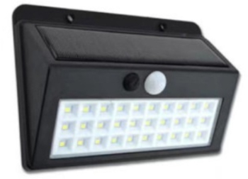 Lampa Klausstech Cu Tehnologie Led Si Incarcare Solara Tehnologie Senzor De Miscare 30 Corpuri De Iluminat Protectie Waterproof Ip65 
