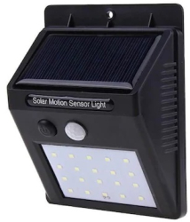 Lampa Led KlaussTech Cu Incarcare Solara Si Senzor De Miscare 20 X Led 