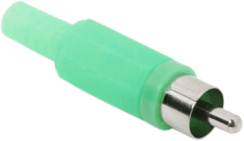 Mufa RCA tata executie din plastic verde 